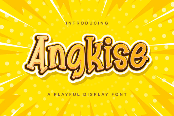 Angkise: A Playful Display Font That Feels Thoughtfully Designed
