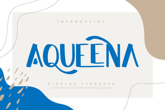 Aqueena: A Display Font That Feels Like a Thoughtful Pause