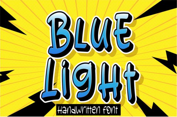 Blue Light Font: A Friendly Display Typeface for Small Business Branding