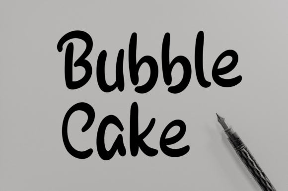 Bubble Cake: A Friendly Display Font for Digital Brands