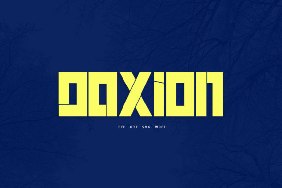 Daxion: A Modern Display Font That Makes Your Brand Feel Fresh & Confident