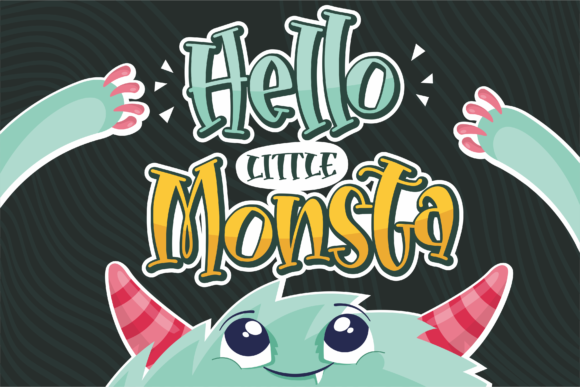 Hello Little Monsta: A Playful Display Font That Makes Kids’ Campaigns Instantly Clickable