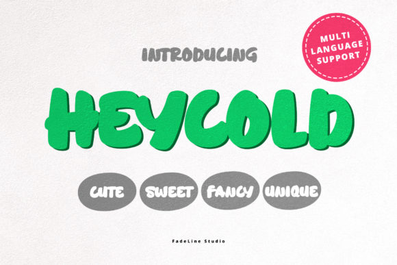 Heycold: A Playful Display Font That Makes Your Brand Instantly Memorable