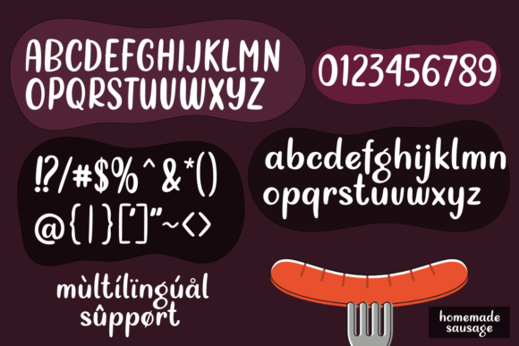 Homemade Sausage: A Warm, Versatile Display Font for Handmade Brands