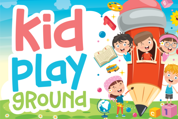 Kid Play Ground: A Whimsical Display Font for Joyful Editorial Moments