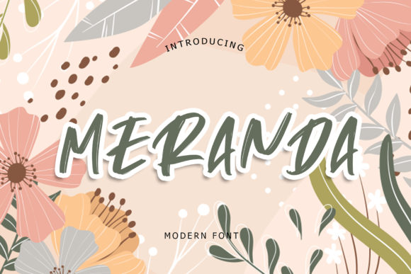 Meranda: A Playful Display Font That Cuts Through the Feed