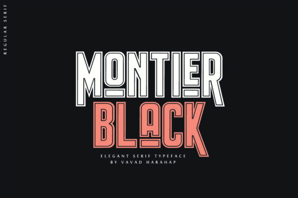 Montier Black: A Bold Display Font for Handmade Labels & Printables