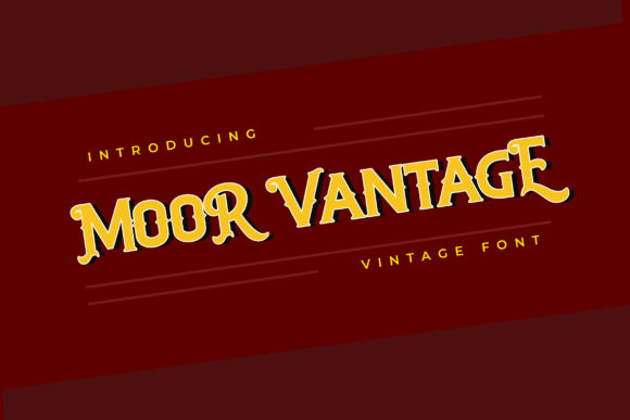 Moor Vantage: A Bold Display Font That Makes Handmade Goods Shine