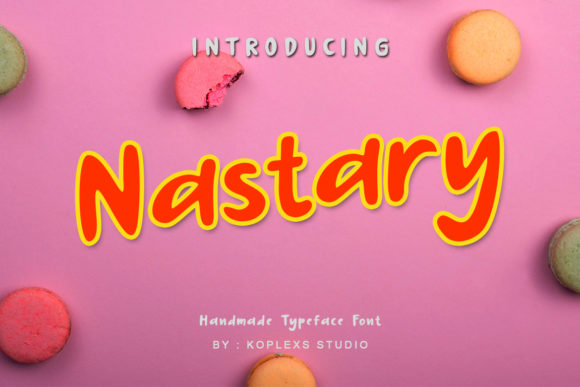 Nastary: A Playful Display Font for Handmade Labels & Printables