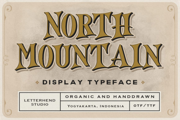 North Mountain: A Bold Vintage Display Font That Earns Its Place