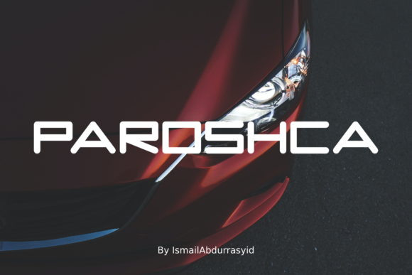 Paroshca: A Modern Display Font for Digital Branding