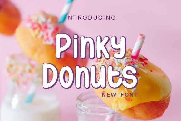 Pinky Donuts: A Sweet, Playful Display Font for Branding