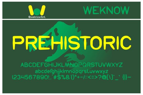 Prehistoric Font: A Clean Display Typeface for Digital Design