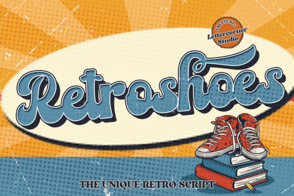 Retroshoes: A Bold, Nostalgic Display Font for Small Business Branding