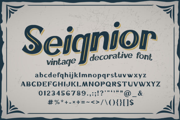 Seignior: A Display Font That Makes Your Headlines Instantly Recognizable