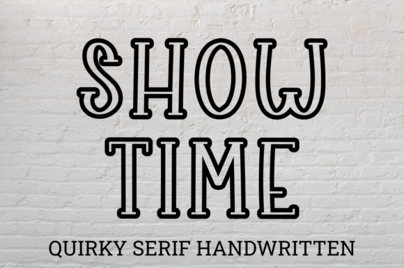 Show Time: A Bold, Readable Display Font for Real Branding