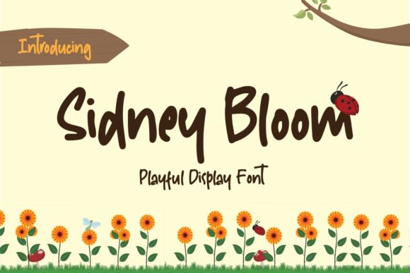 Sidney Bloom: A Cheerful Display Font for Digital Playfulness