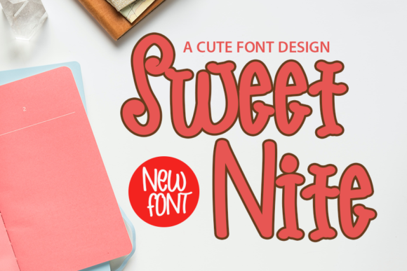 Sweet Nite: A Joyful Display Font for Editorial Design