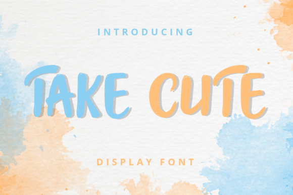 Take Cute Font: A Friendly Display Typeface for Digital Brands
