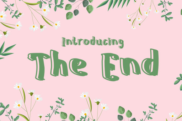 The End Display Font for Small Business Branding