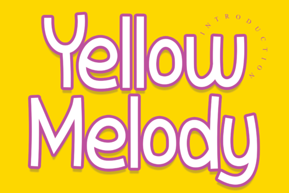 Yellow Melody: A Display Font That Makes Your Headlines Sing